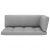 Ogrodowa sofa narożna z palet, czarna, drewno sosnowe