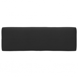 Ogrodowa sofa narożna z palet, czarna, drewno sosnowe