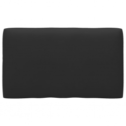 Ogrodowa sofa narożna z palet, czarna, drewno sosnowe