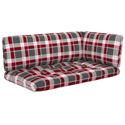 Sofa 2-osobowa z palet, z poduszkami, szara, drewno sosnowe