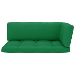 Sofa 2-osobowa z palet, z poduszkami, biała, drewno sosnowe