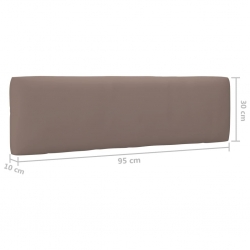 Sofa 2-osobowa z palet, z poduszkami, biała, drewno sosnowe