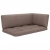 Sofa 2-osobowa z palet, z poduszkami, czarna, drewno sosnowe