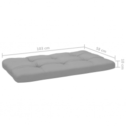 Sofa 2-osobowa z palet, z poduszkami, impregnowane drewno