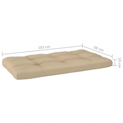 Sofa 2-osobowa z palet, z poduszkami, impregnowane drewno