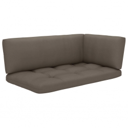 Sofa 2-osobowa z palet, z poduszkami, impregnowane drewno