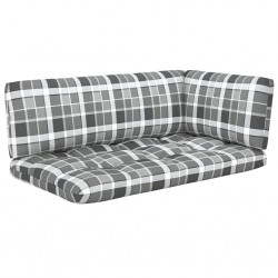 Sofa 2-osobowa z palet, z poduszkami, impregnowane drewno