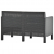2-osobowa sofa ogrodowa z poduszkami, antracytowa, PP