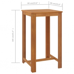 3-cz. zestaw mebli barowych do ogrodu, z poduszkami, szary