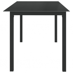 7-częściowy zestaw mebli ogrodowych, aluminium, antracytowy