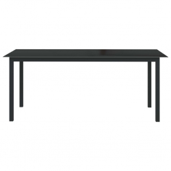 9-częściowy zestaw mebli ogrodowych, aluminium, antracytowy