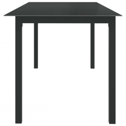 9-częściowy zestaw mebli ogrodowych, aluminium, antracytowy