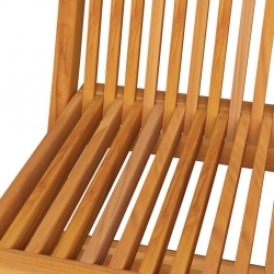 Krzesła ogrodowe z czerwonymi poduszkami, 8 szt., drewno tekowe