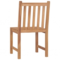 Krzesła ogrodowe, 4 szt., lite drewno tekowe