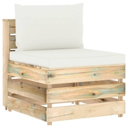 5-cz. zestaw wypoczynkowy do ogrodu, z poduszkami, drewniany