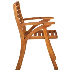 Krzesła ogrodowe, 6 szt., lite drewno akacjowe
