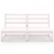 2-osobowa sofa ogrodowa, biała, lite drewno sosnowe