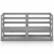 2-osobowa sofa ogrodowa, szara, lite drewno sosnowe