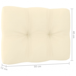3-osobowa sofa z poduszkami, lite drewno sosnowe