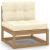 3-osobowa sofa z poduszkami, lite drewno sosnowe