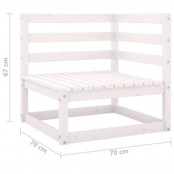 3-osobowa sofa ogrodowa z poduszkami, lite drewno sosnowe