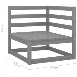 3-osobowa sofa ogrodowa z poduszkami, lite drewno sosnowe