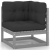 3-osobowa sofa ogrodowa z poduszkami, lite drewno sosnowe