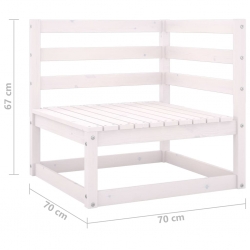 4-osobowa sofa ogrodowa z poduszkami, lite drewno sosnowe