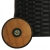 Skrzynia ogrodowa, czarna, 120x65x61 cm, rattan PE