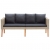 2-osobowa sofa ogrodowa z poduszkami, rattan PE, beż