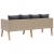 2-osobowa sofa ogrodowa z poduszkami, rattan PE, beż