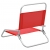 Składane krzesła plażowe, 2 szt., czerwone, obite tkaniną