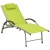 Leżak z tworzywa textilene i aluminium, zielony