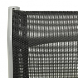 Rozkładane krzesła ogrodowe, 2 szt., textilene i aluminium
