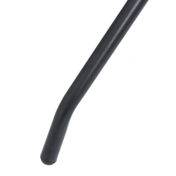 Stolik ogrodowy, czarny, 60 cm, stal i szkło