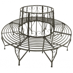 Ławka pod drzewo, 160 cm, stalowa