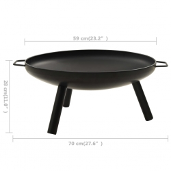 Palenisko, 70 x 59 x 28 cm, stal