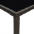 Ogrodowy stolik barowy, 130x60x110cm, brązowy rattan PE i szkło