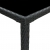 Ogrodowy stolik barowy, czarny 130x60x110 cm, polirattan i szkło