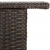 Ogrodowy stolik barowy, brązowy, 120x55x110 cm, polirattan