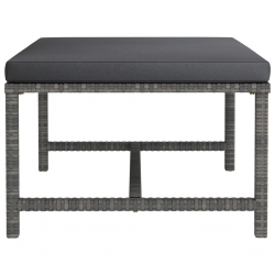 4-cz. zestawy wypoczynkowy do ogrodu, poduszki, szary rattan PE