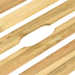 Leżak podwójny, impregnowane na zielono drewno sosnowe