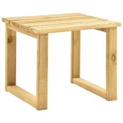 Leżak ze stolikiem, impregnowane na zielono drewno sosnowe