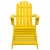 Krzesło ogrodowe Adirondack z podnóżkiem, jodłowe, żółte