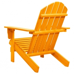 Krzesło ogrodowe Adirondack, lite drewno jodłowe, pomarańczowe