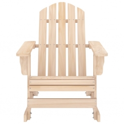 Ogrodowy fotel bujany Adirondack, lite drewno jodłowe