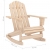 Ogrodowy fotel bujany Adirondack, lite drewno jodłowe
