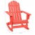 Ogrodowy fotel bujany Adirondack, lite drewno jodłowe, czerwone