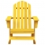 Ogrodowy fotel bujany Adirondack, lite drewno jodłowe, żółte