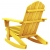 Ogrodowy fotel bujany Adirondack, lite drewno jodłowe, żółte